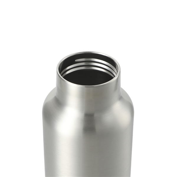 aerial view a silver thor copper vacuum insulated 22oz water bottle, image 6 of 6