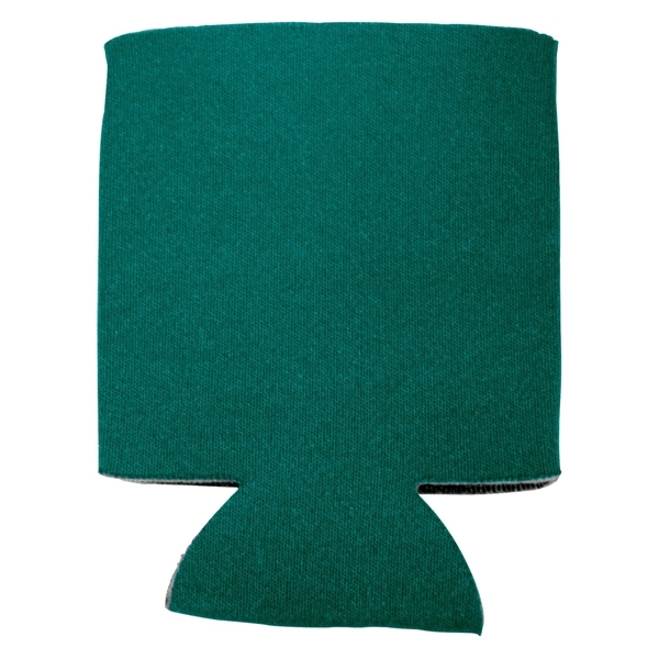 aerial view a green-hunter folding foam can cooler sleeve, image 3 of 4