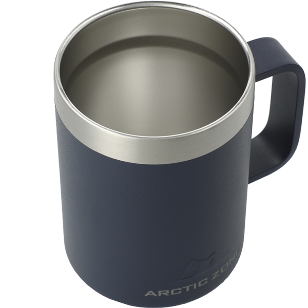aerial view a navy arctic zone(r) titan thermal hp(r) copper arctic mug 14 oz, image 4 of 11