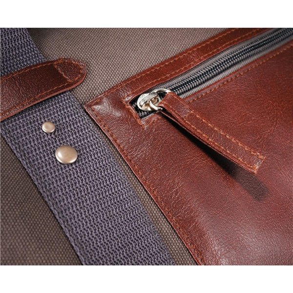 aerial view a gray field co.(r) classic 20 duffle bag, image 7 of 9