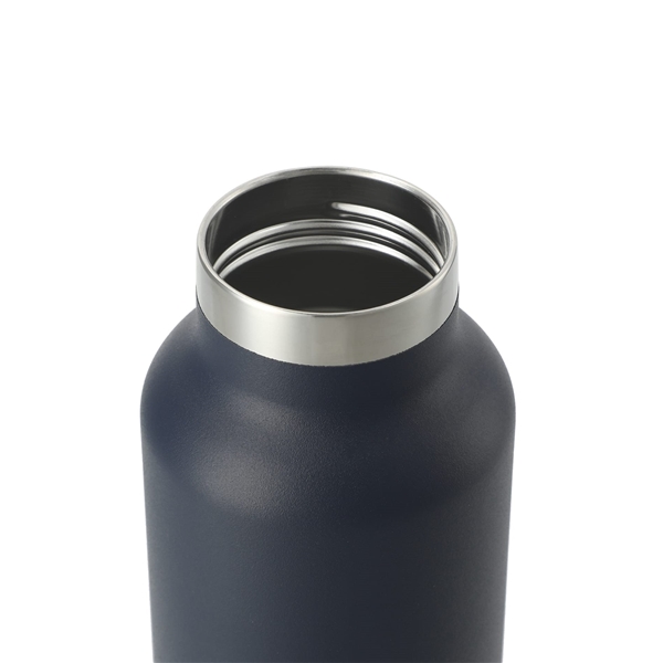 aerial view a navy thor copper vacuum insulated 22oz water bottle, image 5 of 5