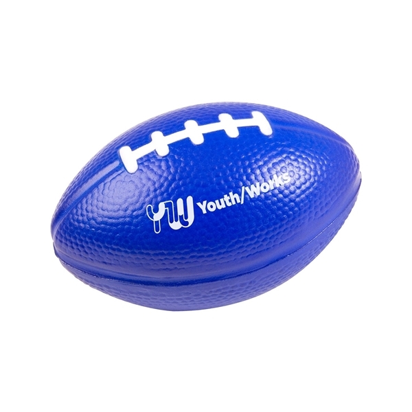 aerial view a blue-reflex custom mini footballs, image 2 of 2