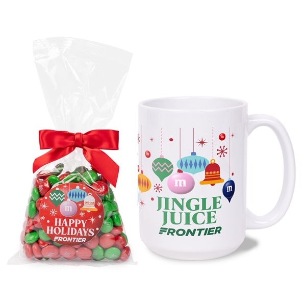 Mug Drop Promotional Mug Drop Color Choice M&M's & 15oz Full Color Mug Set