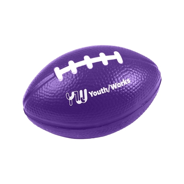 aerial view a purple custom mini footballs, image 2 of 2