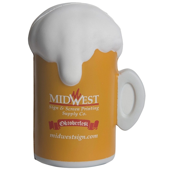 Promotional Beer Mug Squeezies Stress Reliever