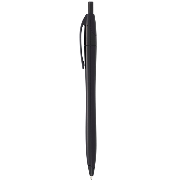 aerial view a solid black cougar multi color click ballpoint pen, custom pens, image 2 of 4