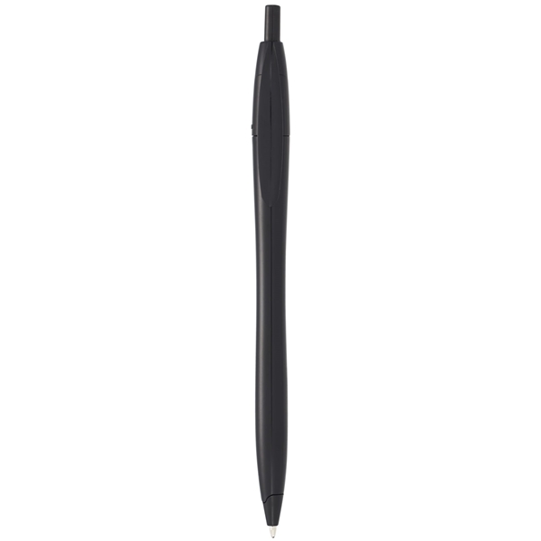 aerial view a solid black cougar multi color click ballpoint pen, custom pens, image 4 of 4