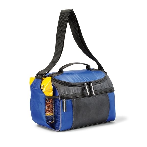 Promotional Royal Blue 210D Polyester The Edge Cooler