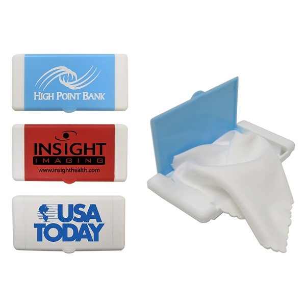 Promotional Microfiber Cloth with Plastic Case