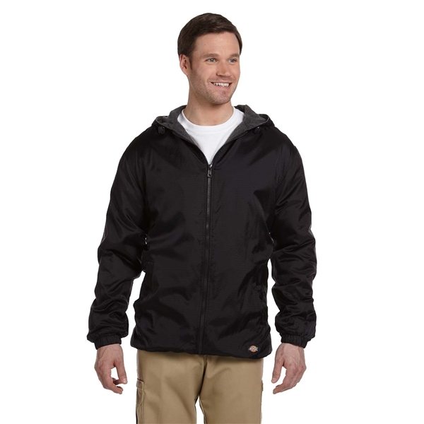 Promotional Dickies Fleece - Lined Hooded Nylon Jacket - ALL