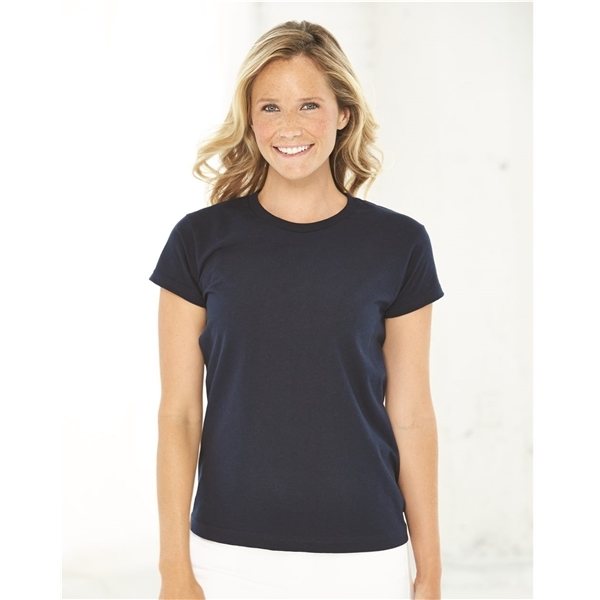 Promotional Bayside - Ladies USA Made Short Sleeve Shirt - COLORS