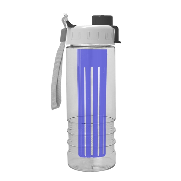 Promotional Salute Bottle with Quick-Snap Lid and Infuser - 24 oz