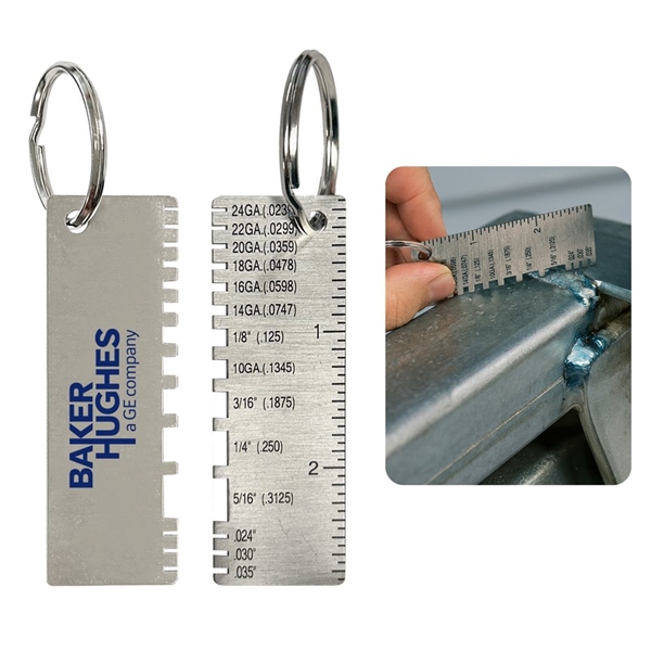 Key Chain Ruller Promotional Weld Ruler Keychain