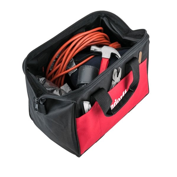 aerial view a red durable fix - it tool storage bag, image 9 of 11