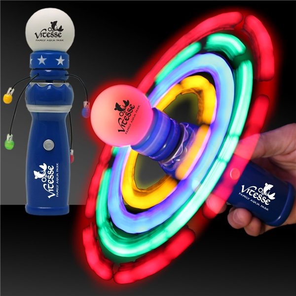 Promotional LED Galaxy Spinner Wand - 8