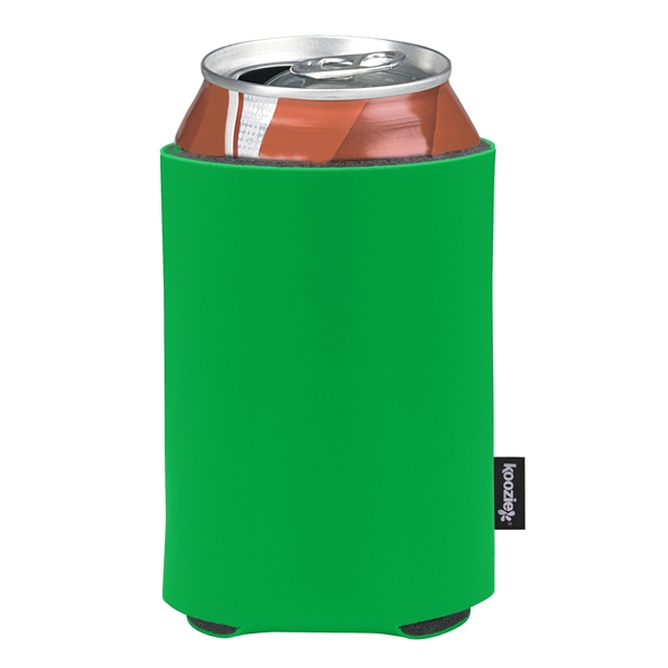 aerial view a lime custom promotional deluxe collapsible koozie cup holder, image 3 of 4