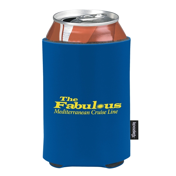 aerial view a royal custom promotional deluxe collapsible koozie cup holder, image 4 of 4