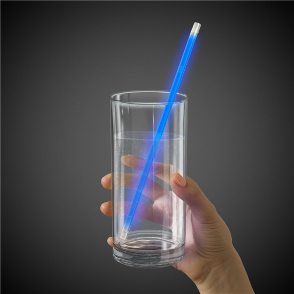 aerial view a blue blue supreme glow 9 inch straws, image 3 of 3