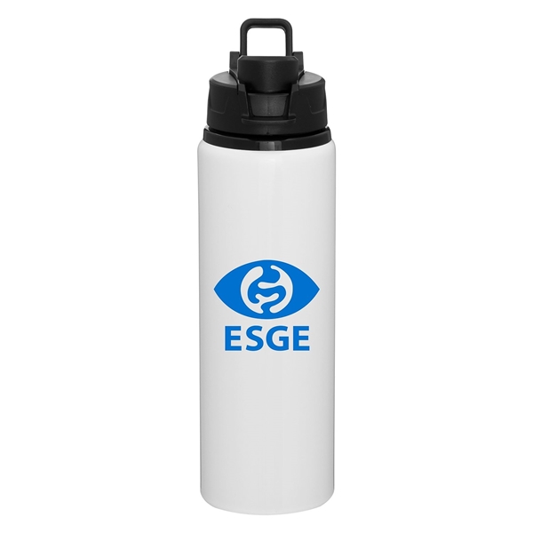 Promotional 28 oz H2Go Surge Aluminum Water Bottle White