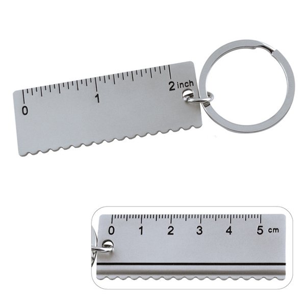 Promotional Metal Ruler Tool Keychain