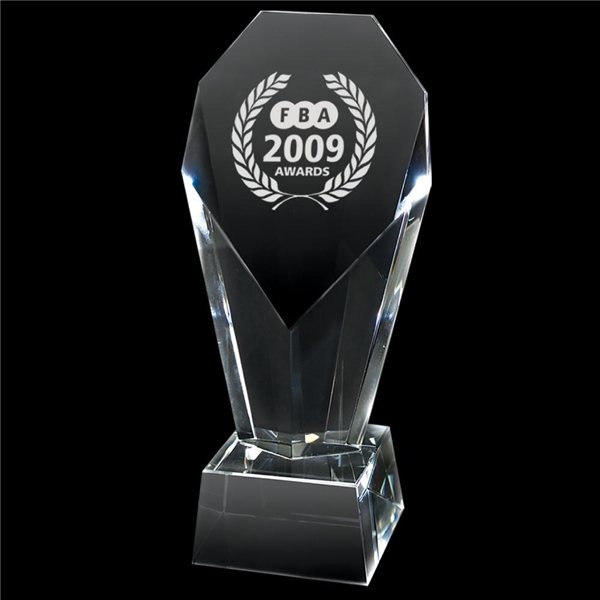 Promotional Crystal Trophy (Small Heart)