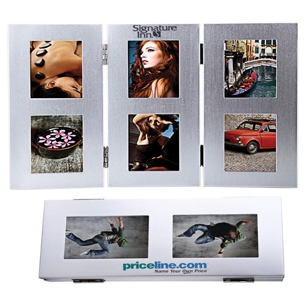 Promotional Tri - Fold 6- Photo Metal Frame