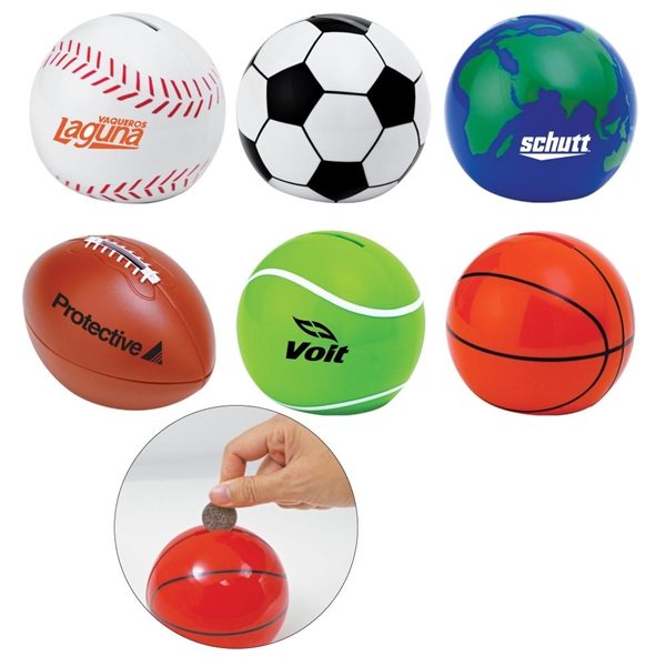Promotional Sport Ball Coin Bank