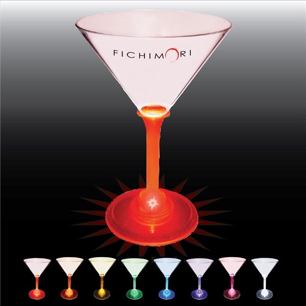 7 oz Lighted Standard Stem Martini - Plastic