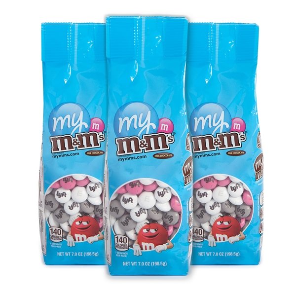 Promotional 7 oz Personalized M&M'S® Bags- Set Of Three Bags $49.50