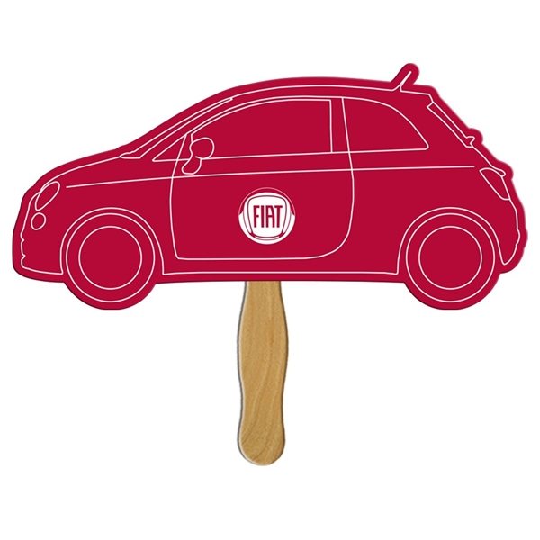 Promotional Car Digital Hand Fan (2 Sides)- Paper Products