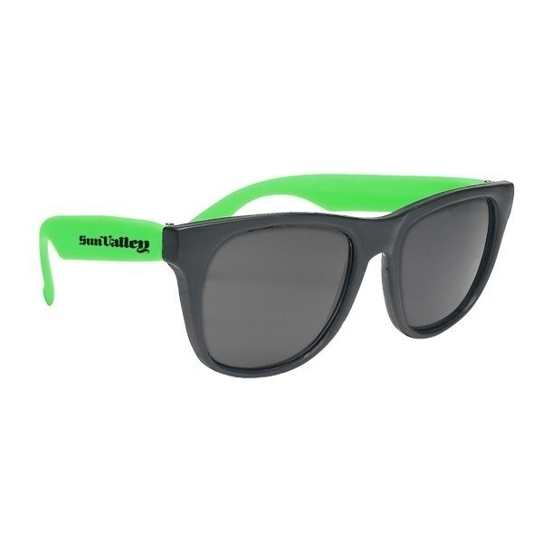 Promotional Vibrant Sunglasses With Black Frame