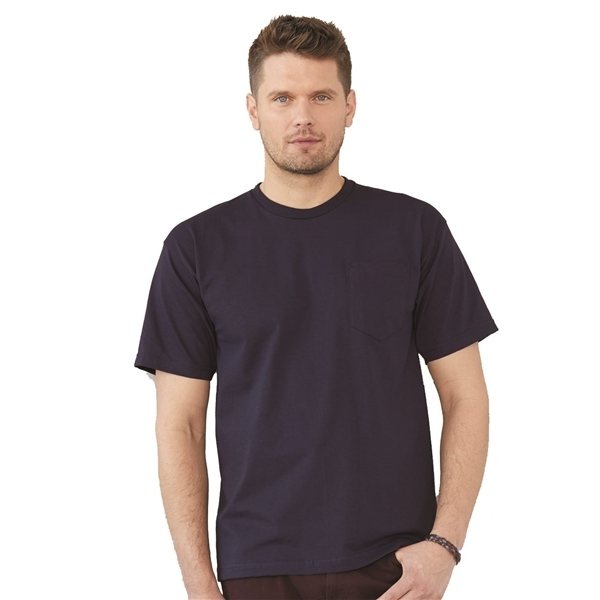 Promotional Bayside USA - Made Short Sleeve T - Shirt With a Pocket - COLORS