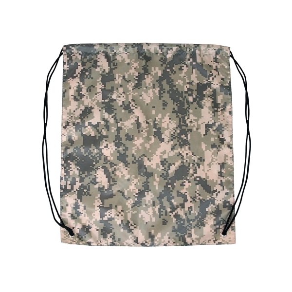 Camo Drawstring Backpack - Customized Drawstring Bags