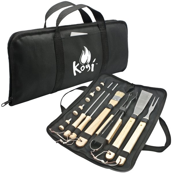Promotional 11 Piece Barbeque (BBQ) Tool Set
