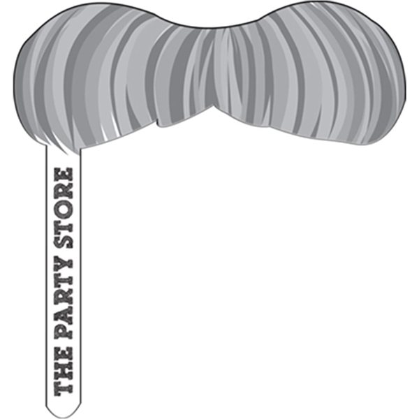 Promotional Mustache w / Paper Stick - Paper Products