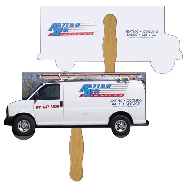 Promotional Moving Truck Fast Fan - Paper Products - (2 Sides)