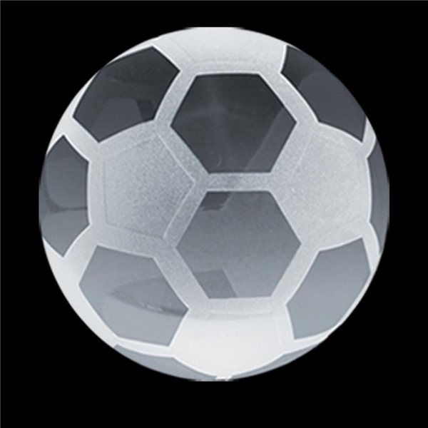 Promotional Crystal Soccer Paperweight