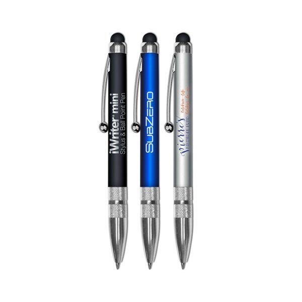 Promotional iWriter(R) Mini - Stylus Retractable Ball Point Pen