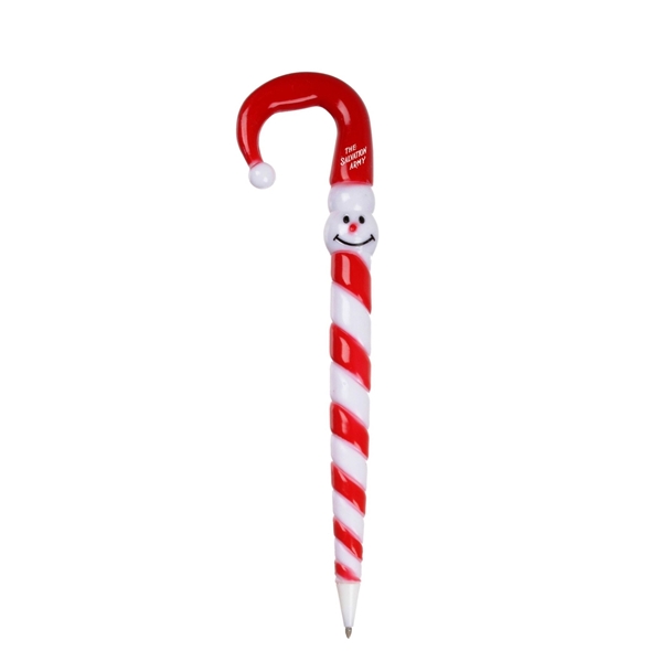 Promotional Holiday Candy Cane Pen