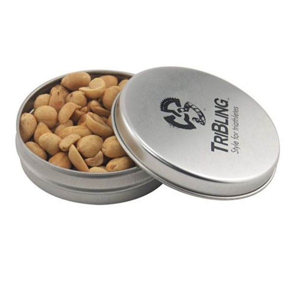 Promotional 3 1/4 Round Tin with Peanuts