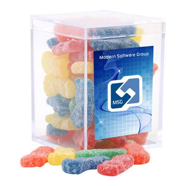 Promotional Small Rectangular Acrylic Case with Sour Patch Kids