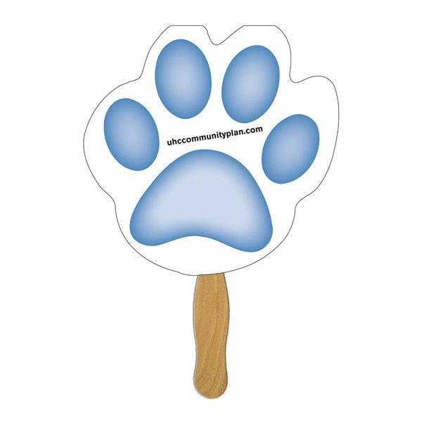 Promotional Paw Sandwiched Fan - Paper Products