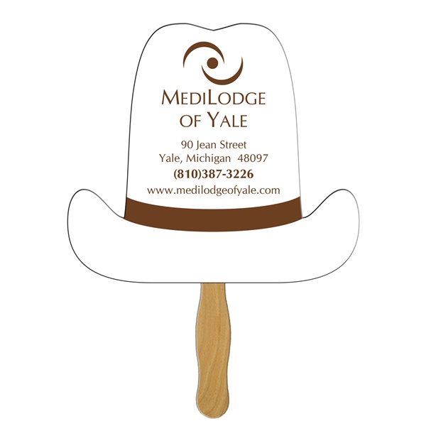 Promotional 1 Gallon Hat Fast Fan - Paper Products - (1 Side)