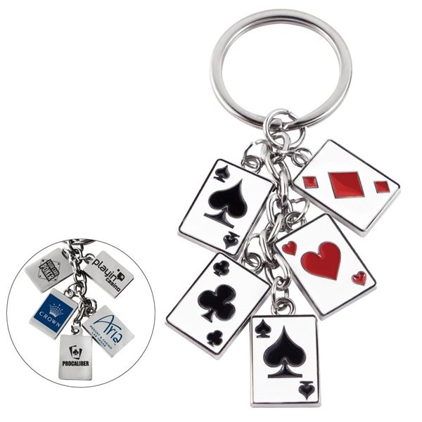 Promotional Poker Card Keychain