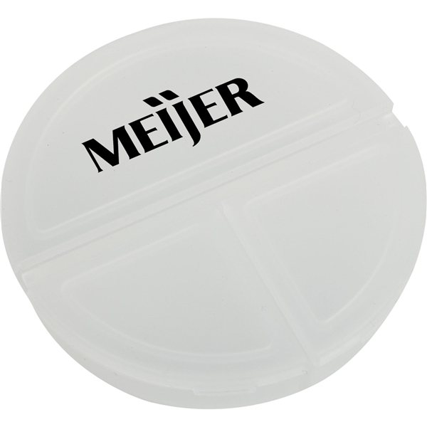 Promotional 3 Compartment Pill Case