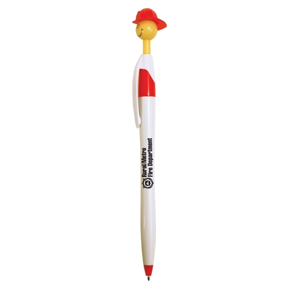 Promotional Fire Chief Smilez Pen - Light Tone