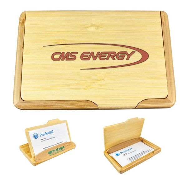 Promotional 2- Way Bamboo Name Card Holder