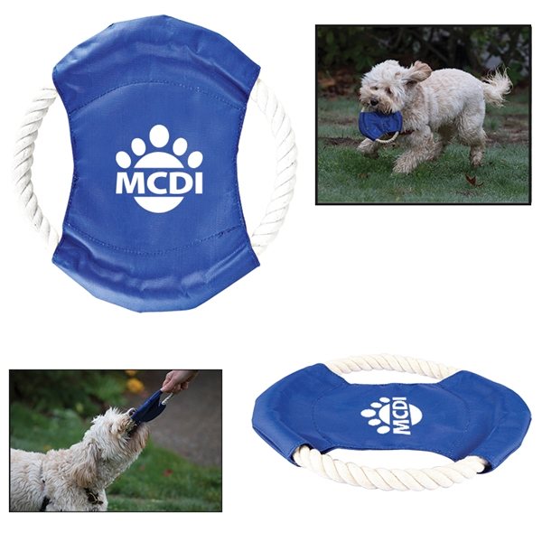 Promotional Pet Rope Tug Flyer Toy