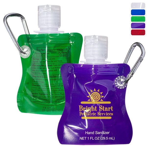 Promotional Collapsible Hand Sanitizer - 1 oz