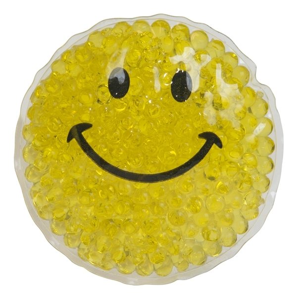 Promotional Gel Beads Hot / Cold Pack Smiley